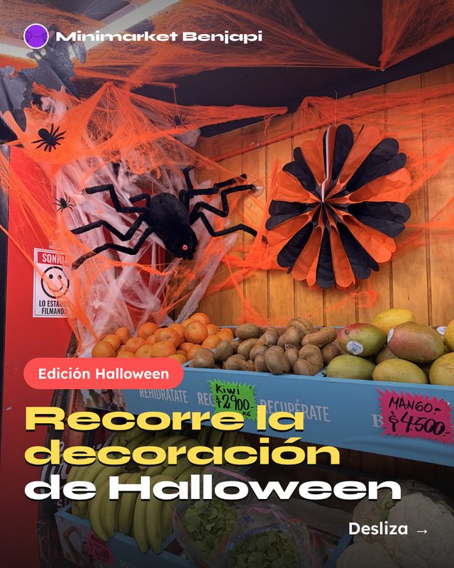 Portada de carrusel de decoración de Halloween