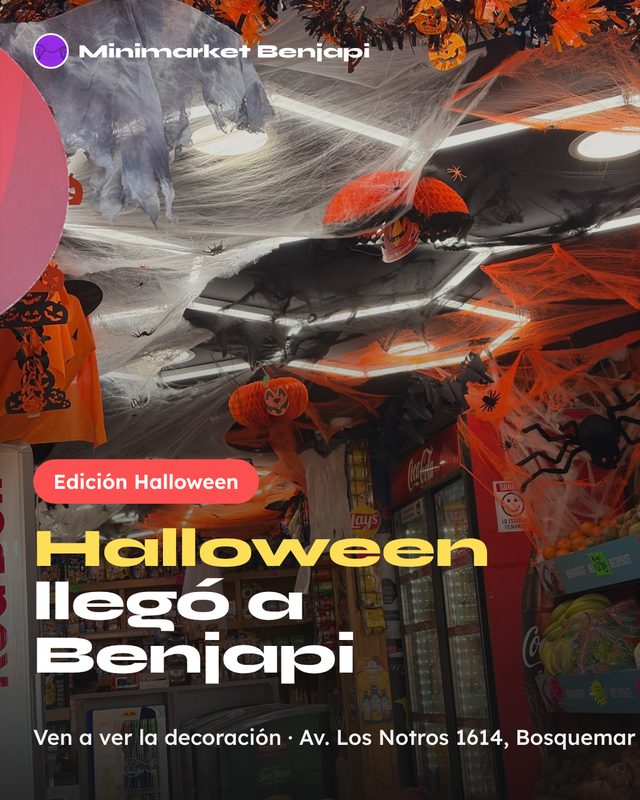 Post de Halloween de Minimarket Benjapi